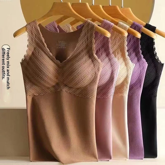 Autumn And Winter Body-hugging Topno Bra Required