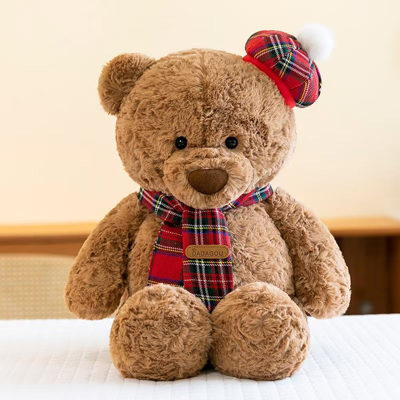Children's Birthday Gifts Teddy Bear Doll Scarf Rag Doll
