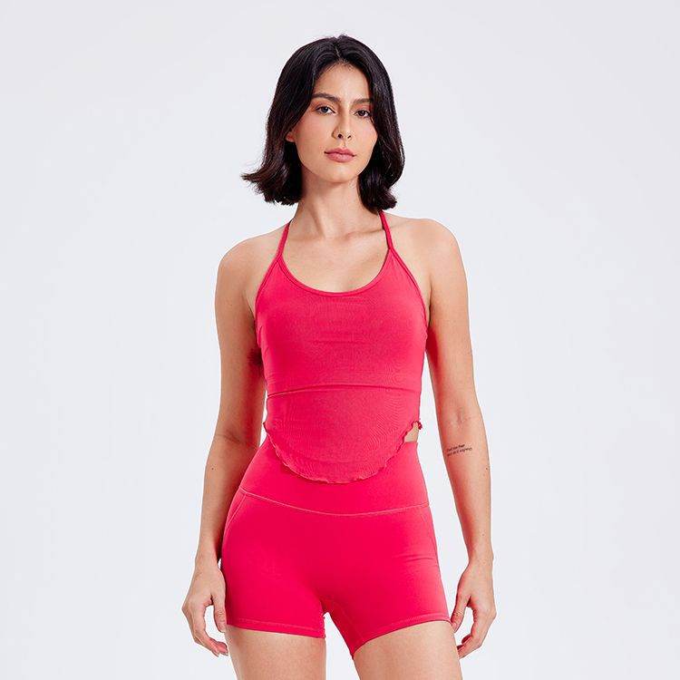 Sports Rotating Vest Fixed Cup Yoga Bra Top