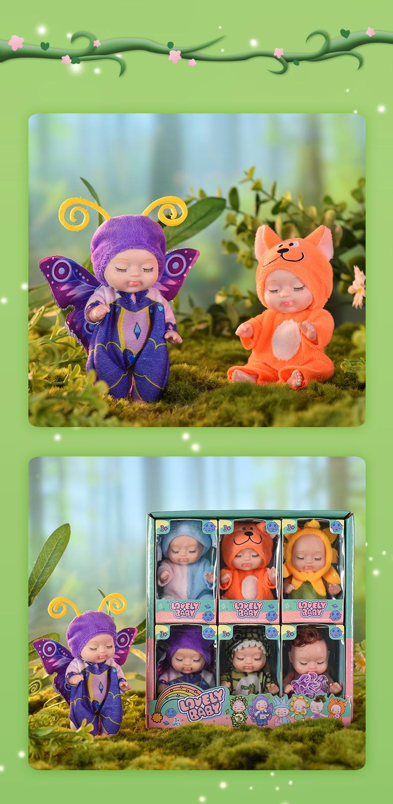 6 Newly Upgraded Sleeping Princess Dolls Girls' Toy Gift Box Set Adorable Princess Figures In Various Styles