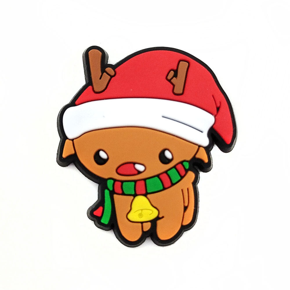 Christmas Accessories PVC Soft Rubber Shoe Buckles