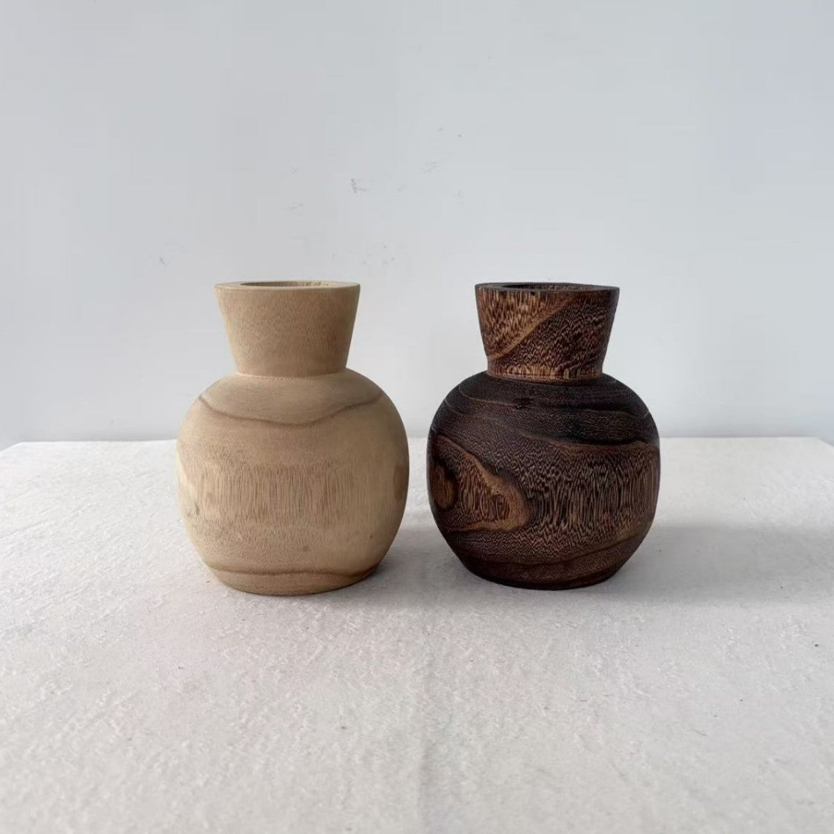 Minimalist Wooden Vase Creative Home Decor Piece