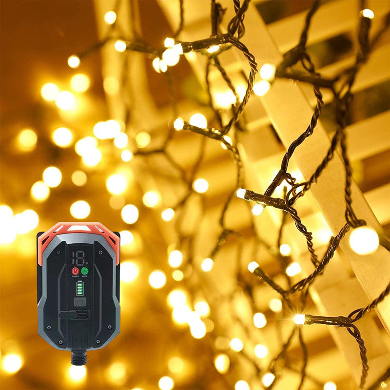 Solar-powered String Lights Remote Control Charging Outdoor Waterproof Garden Courtyard Decoration