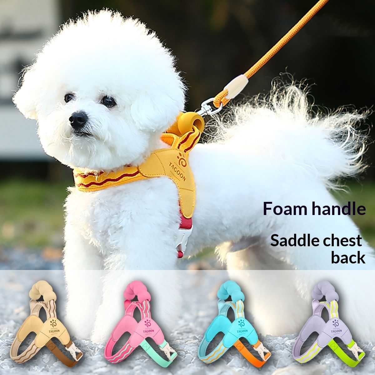 Dopamine-hued Convenient Pet Harness