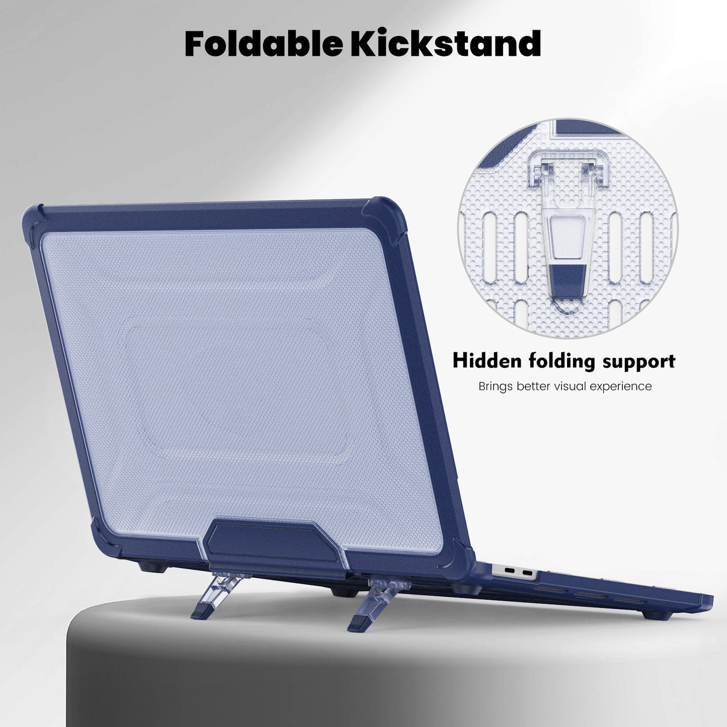 Air13 Laptop Case Transparent Frosted Cooling Bracket Anti-fall Shell