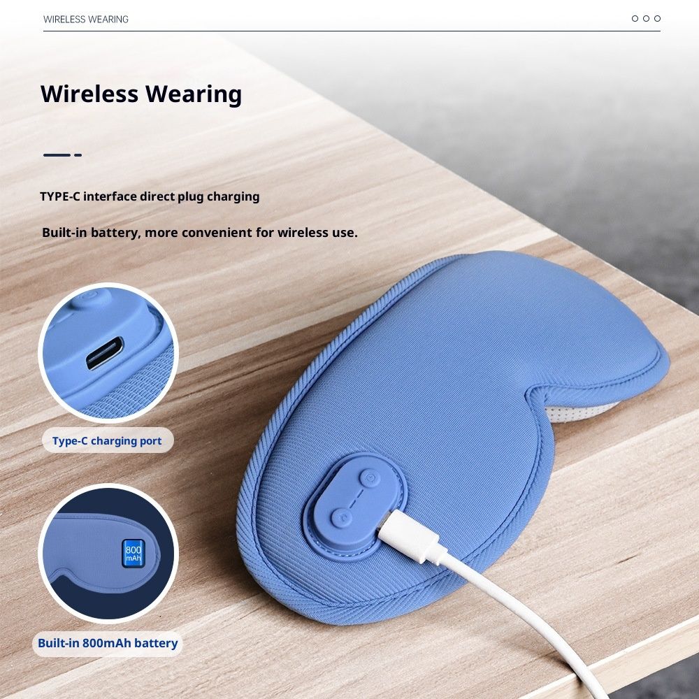 3d Eye Mask Massage Hot Compress Dual-use Steam Eye Shield Thickened Eye Socket Sleep Shading Relieve Fatigue