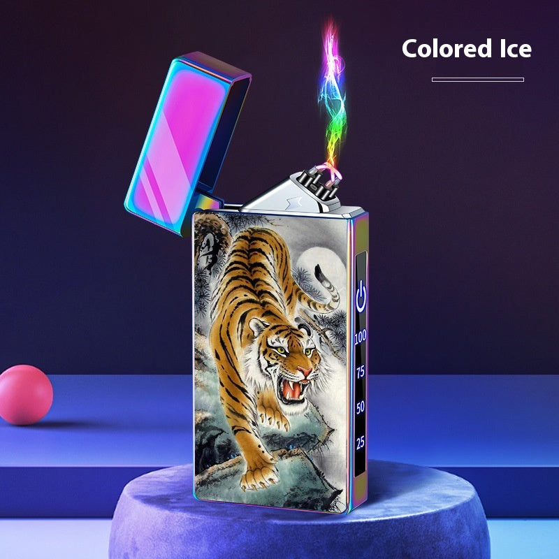 Double-layer Windproof Charging Intelligent Power Display Lighter