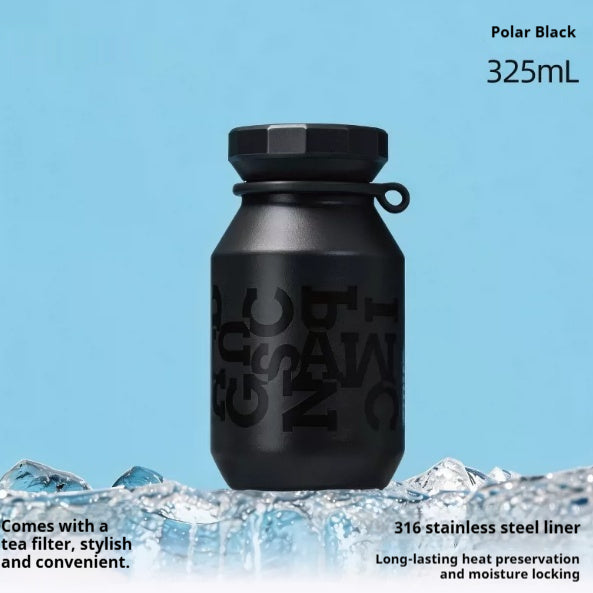 Outdoor Portable Tea-Brewing Couples Insulated Water Bottle