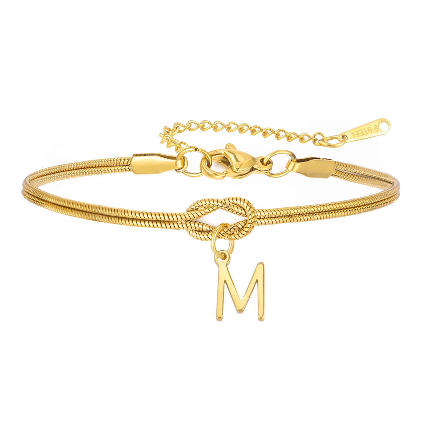 New Best-selling Wholesale 26-letter Handmade Knot Bracelets