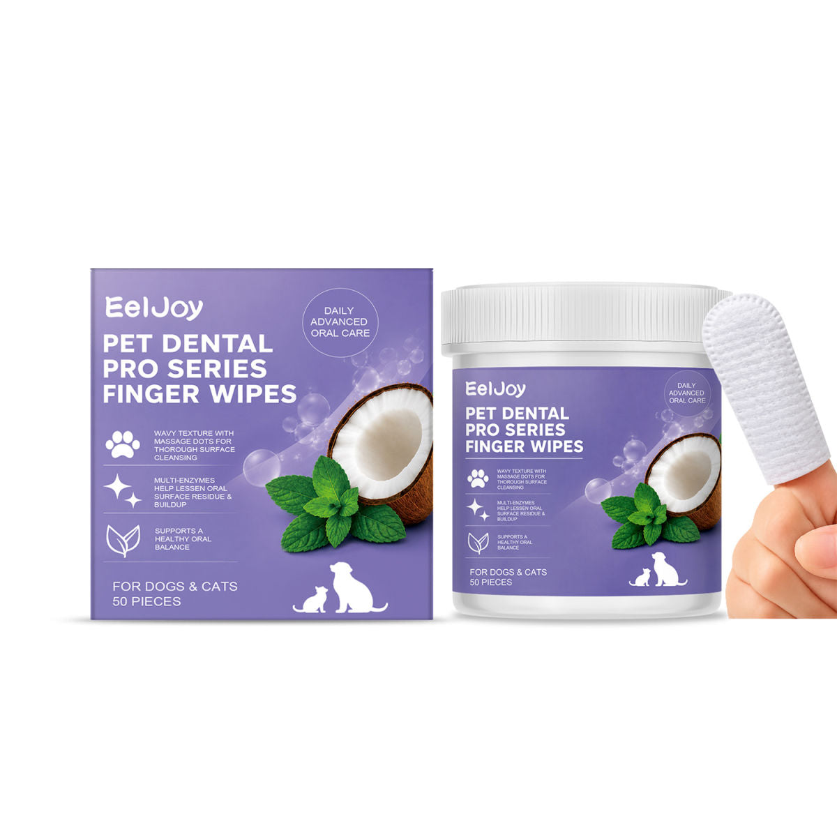 Pet Dental Pro Series Finger Wipes