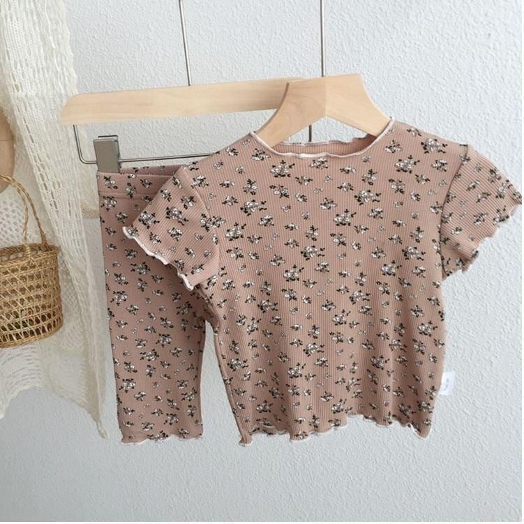 Stylish New Korean-style Short-sleeve Outfit For Babies