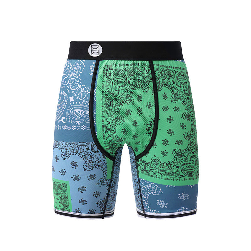 Cartoon Printed Quick-dry Men's Sports Fitness Extended Underwear