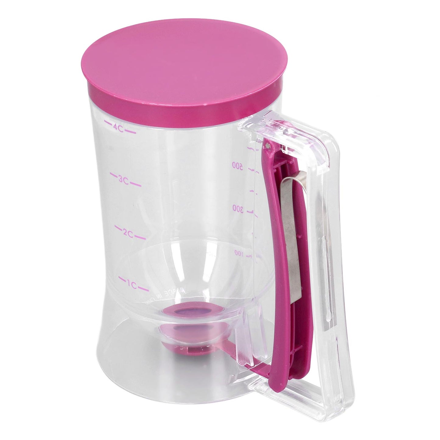 Pancake Dispenser PP Material BPA Free Trigger Handle Wide Opening Controllable Food Size Measurable Scale Pourer
