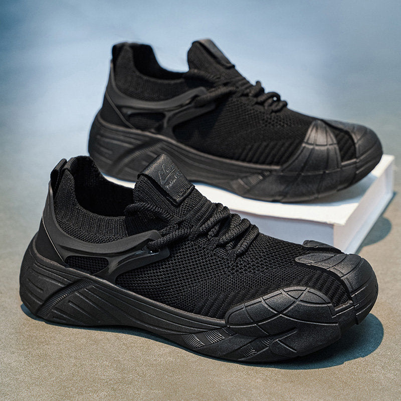 2026 New Summer Fly Knit Mesh Breathable Korean Style Skate Shoes, Casual Running Sneakers For Students