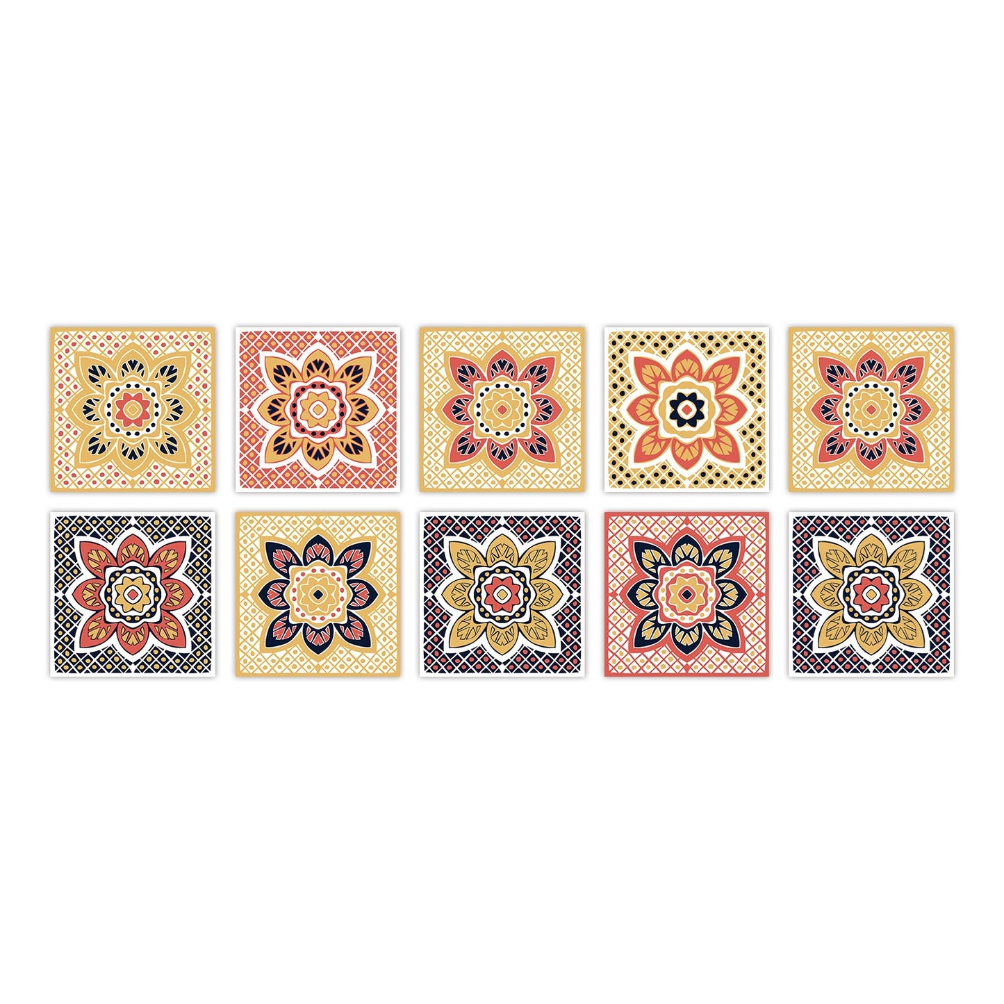 Kitchen Oil- And Water-Resistant Wall Stickers Imitating Tiles