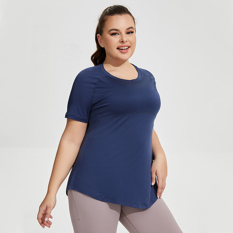 Large Size Long Thigh-length Thin Yoga Wear Mesh Beautiful Back Tank-top