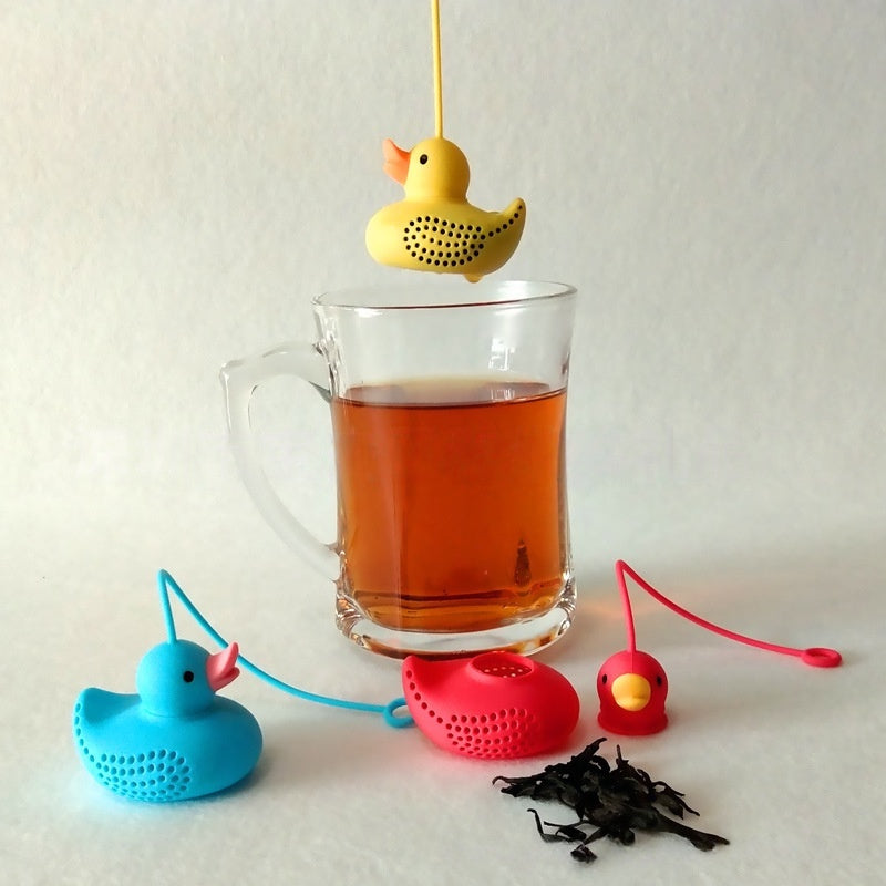Tea Flower Tea Filter Duck Silicone Tea Infuser