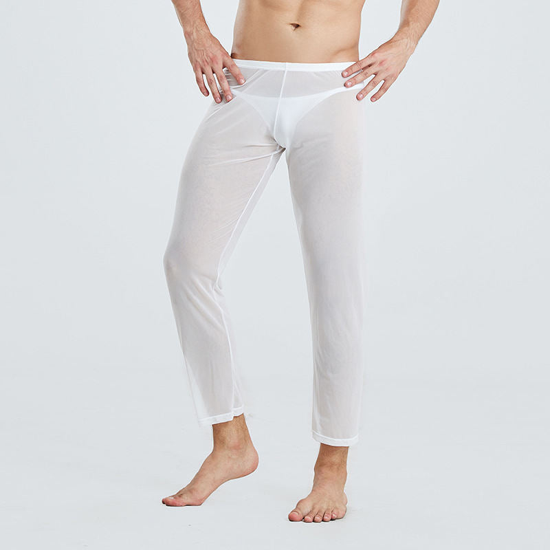 Mesh Men's Semi Transparent Loose Yoga Pants