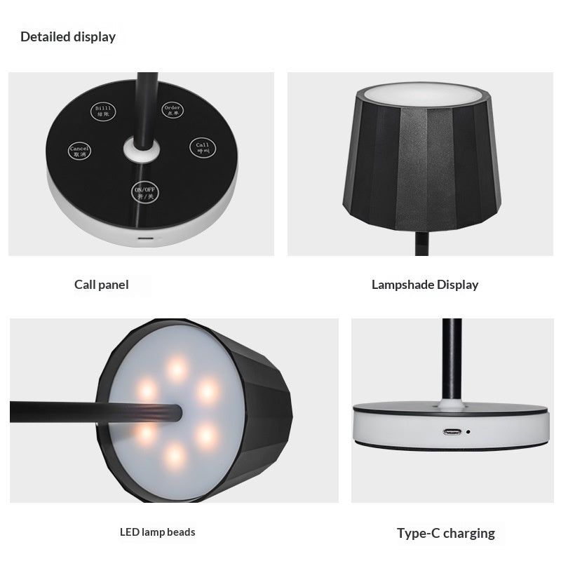 Restaurant Calling System Hotel Bar Light Luxury Ambiance USB-Charging Touch-Control Table Lamp