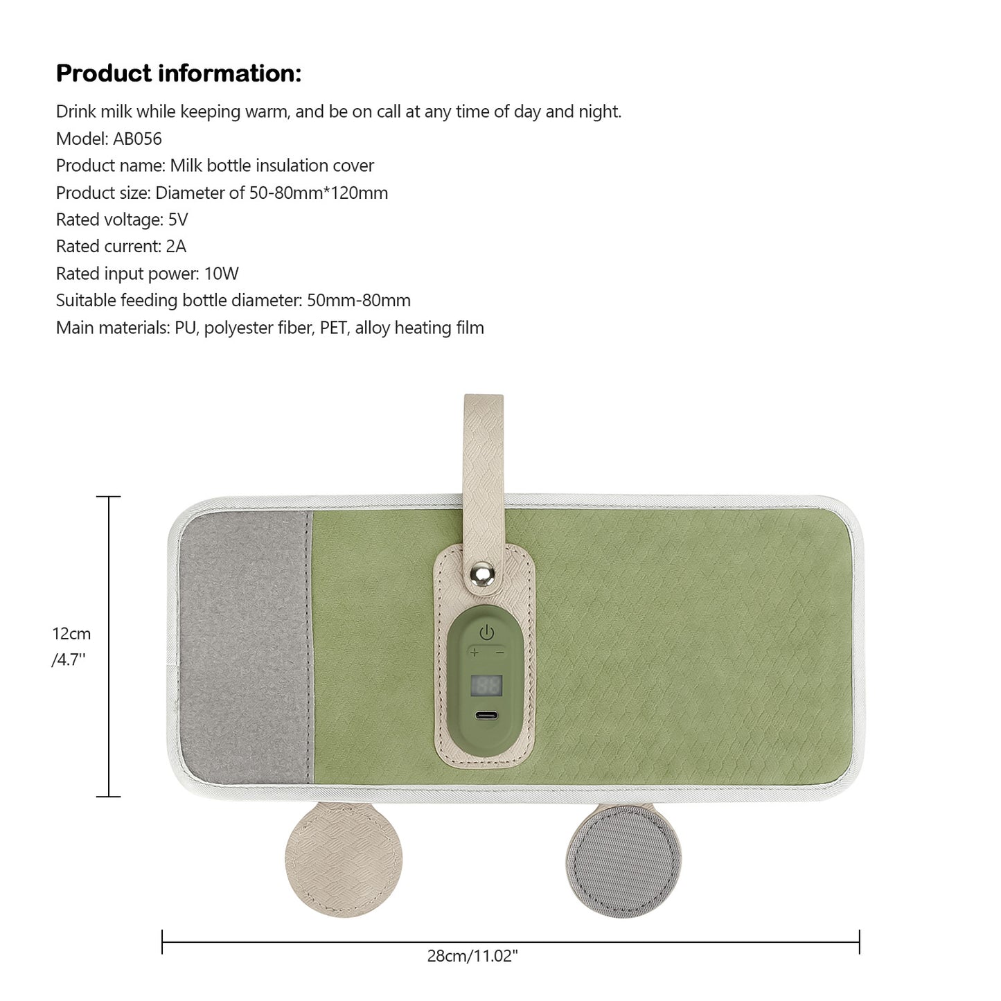 Insulation Feeding Bottle Bag Outdoor Travel Maternal And Child Constant Temperature Mummy Bag