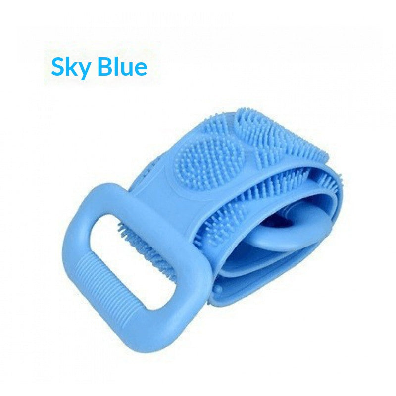 Silicone Bath ScrubberPowerful Back-scrubbing For Men And Women