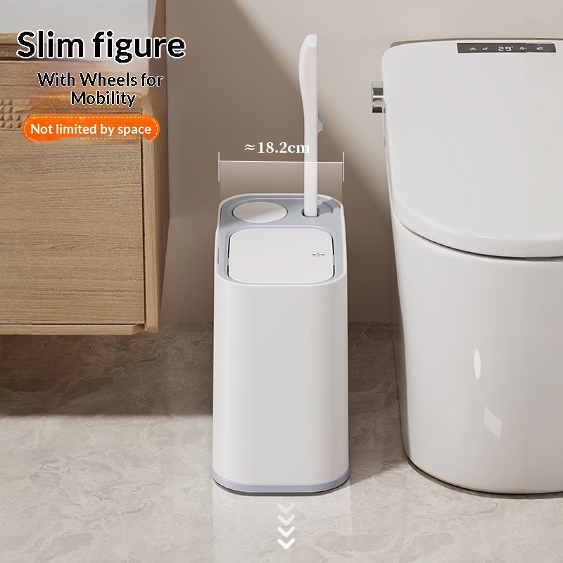 Wheeled Mobile Restroom Trash Bin