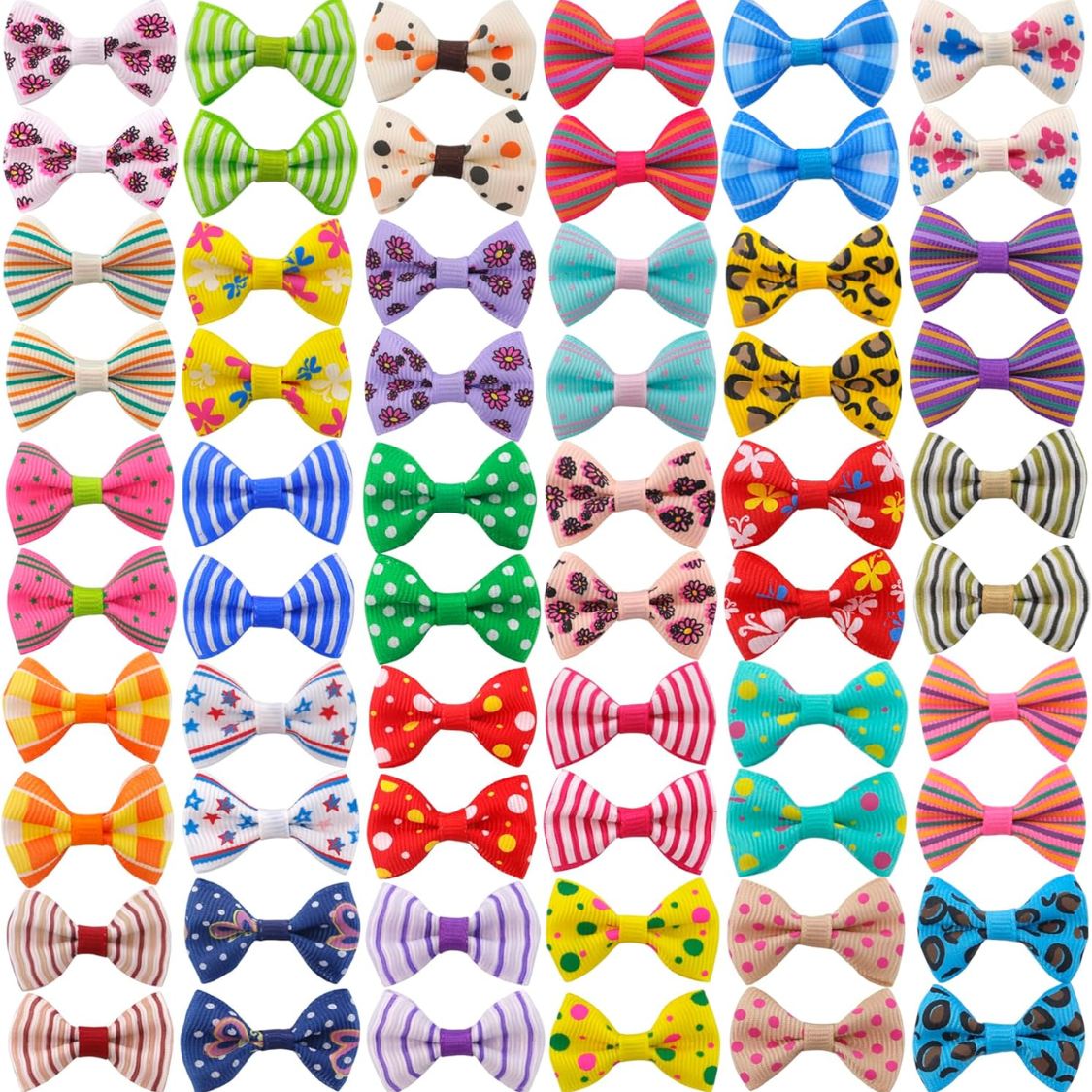 Dog Hair Bows Small Puppy Clips For Pet Grooming Accessories Doggy Gifts 60Pcs