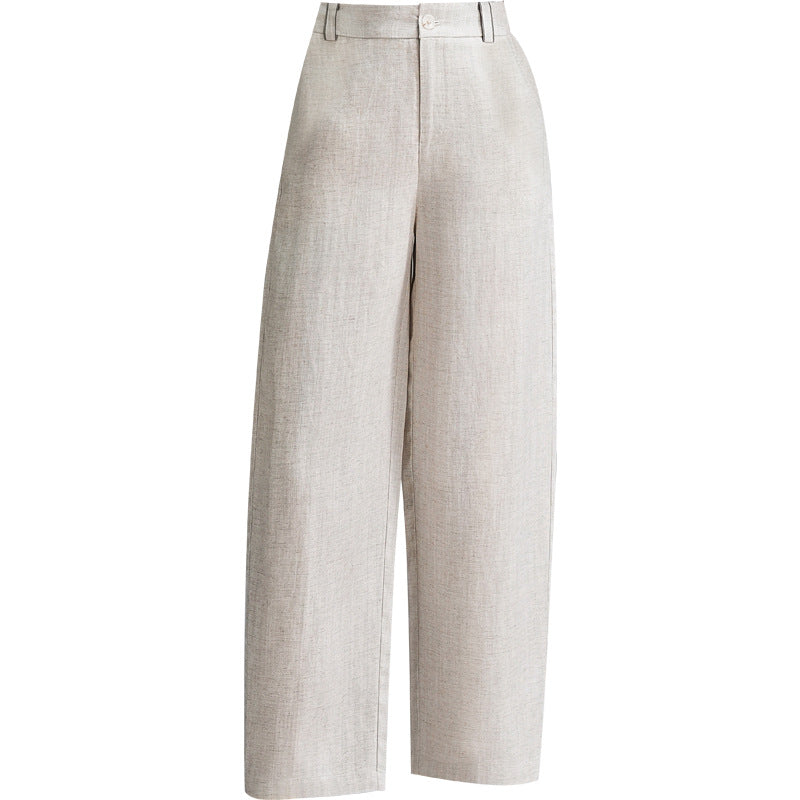 High-waisted Figure-flattering Fashion Casual Pants Cropped Trousers