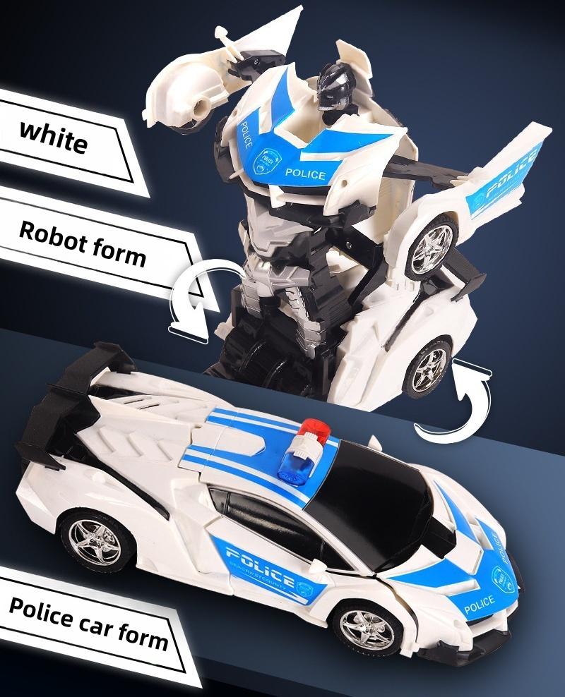 Multifunctional Transforming Vehicle Toy  Racing And Robot Modes  Perfect Gift For Kids