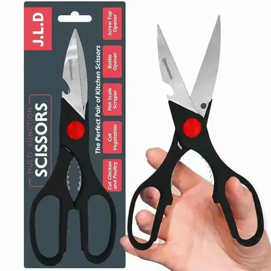Food Scissors, Sharp Scissors With Nutcrackers, Bottle Opener, Can Opener, Vegetable Cutting Scissors, Chopping Scissors, Multi-Purpose Utensil Gadgets - USPS Shipping, Pickup Supported