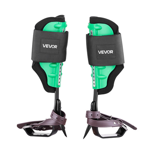 Tree Climbing Spikes Set, Height-Adjustable Tree Climbing Gear With Straps & Spike Protectors, 350 Lbs Load Capacity, Heavy Duty Steel Climb Spurs Arborist Equipment For Fruit Picking Hunting