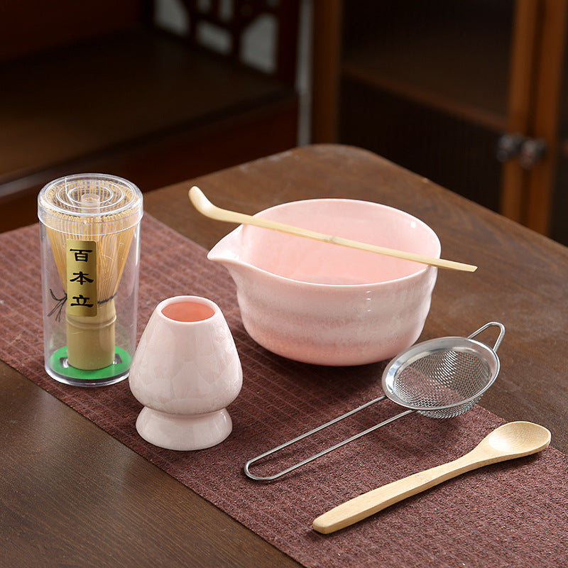 Crystal Glaze Matcha Japanese Style Kung Fu Tea Set Accessories