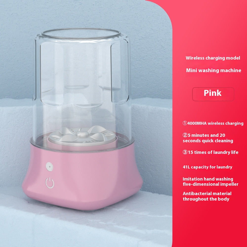 Portable Wireless Charging Automatic Mini Washing Machine