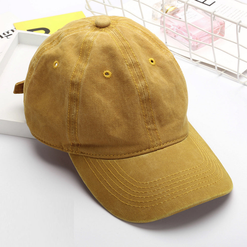 Summer Women's Solid-color Six-strand Adjustable Soft-brim Fashion Casual Baseball Cap, Suitable For Outdoor Outings, Daily Commutes And Outdoor Activities.