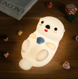 Silicone USB Charging Atmosphere Bedside Lamp Creative Gift Decoration