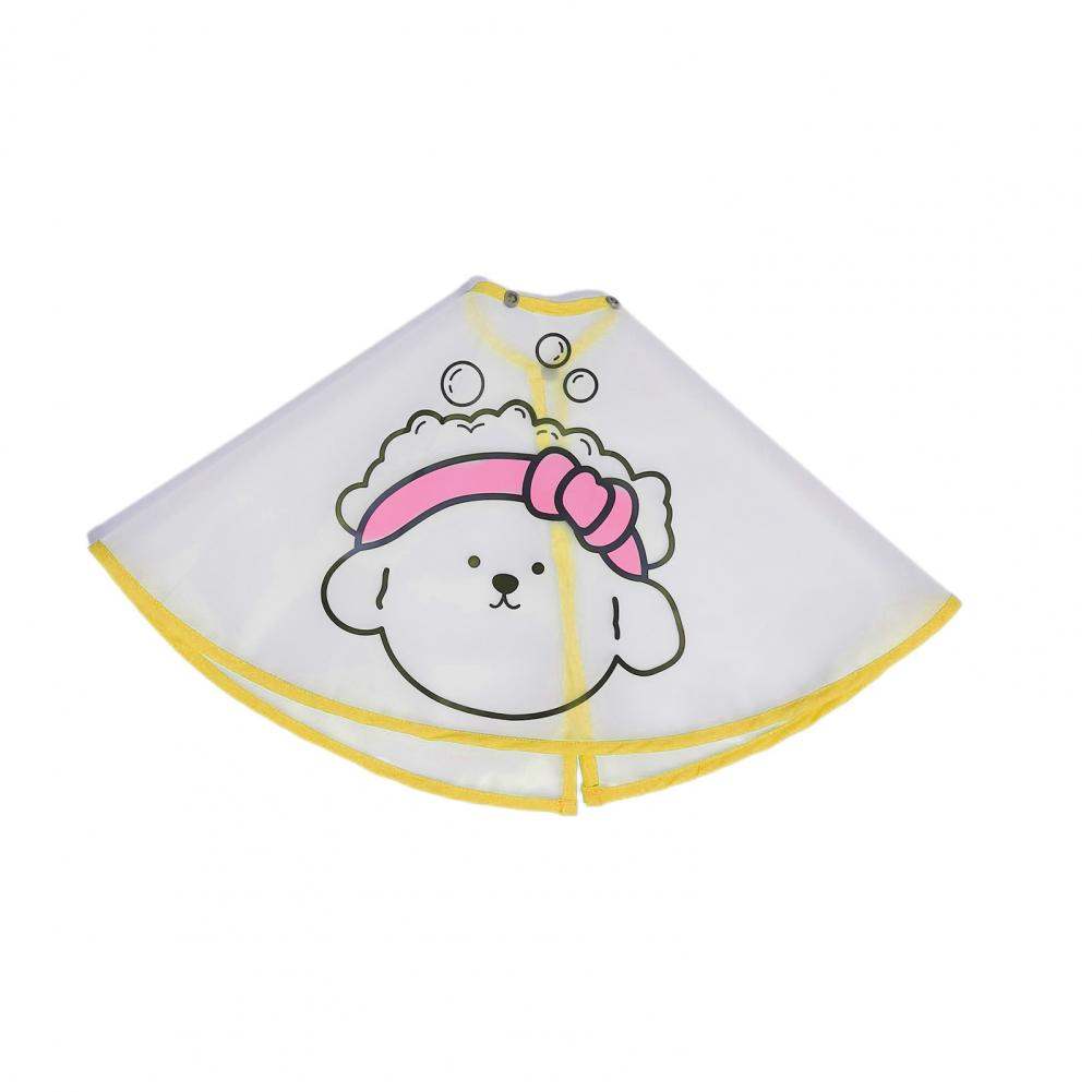 Pet Cloak Adjustable Pet Haircut Cape Waterproof Cartoon Print Design Dog Grooming Cape Pet Supplies