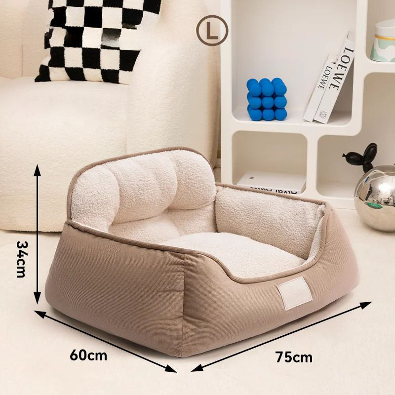 Cozy Plush Pet Bed Warm Washable Fluffy Sofa Toys Medium Dog Bed Kennel Indoor Blanket