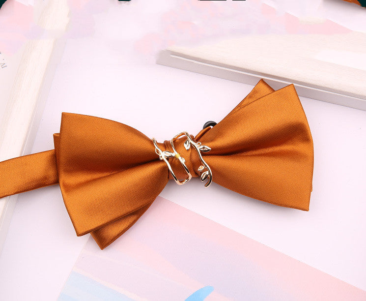 Wedding Solid Color Best Man With Branch Bow Men's Wedding Suit Tide