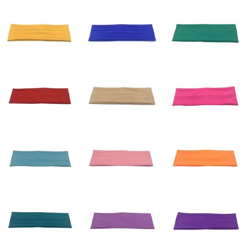 European And American Solid Color Elastic Headband Yoga Sports Hair Accessories