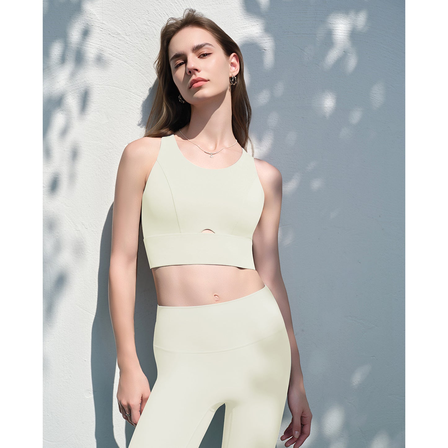 Plus-Size Women's High-Impact Shock-Absorbing Compression Sports Bra, Integrated Cup Tank Top For Summer Running, Fitness And Yoga