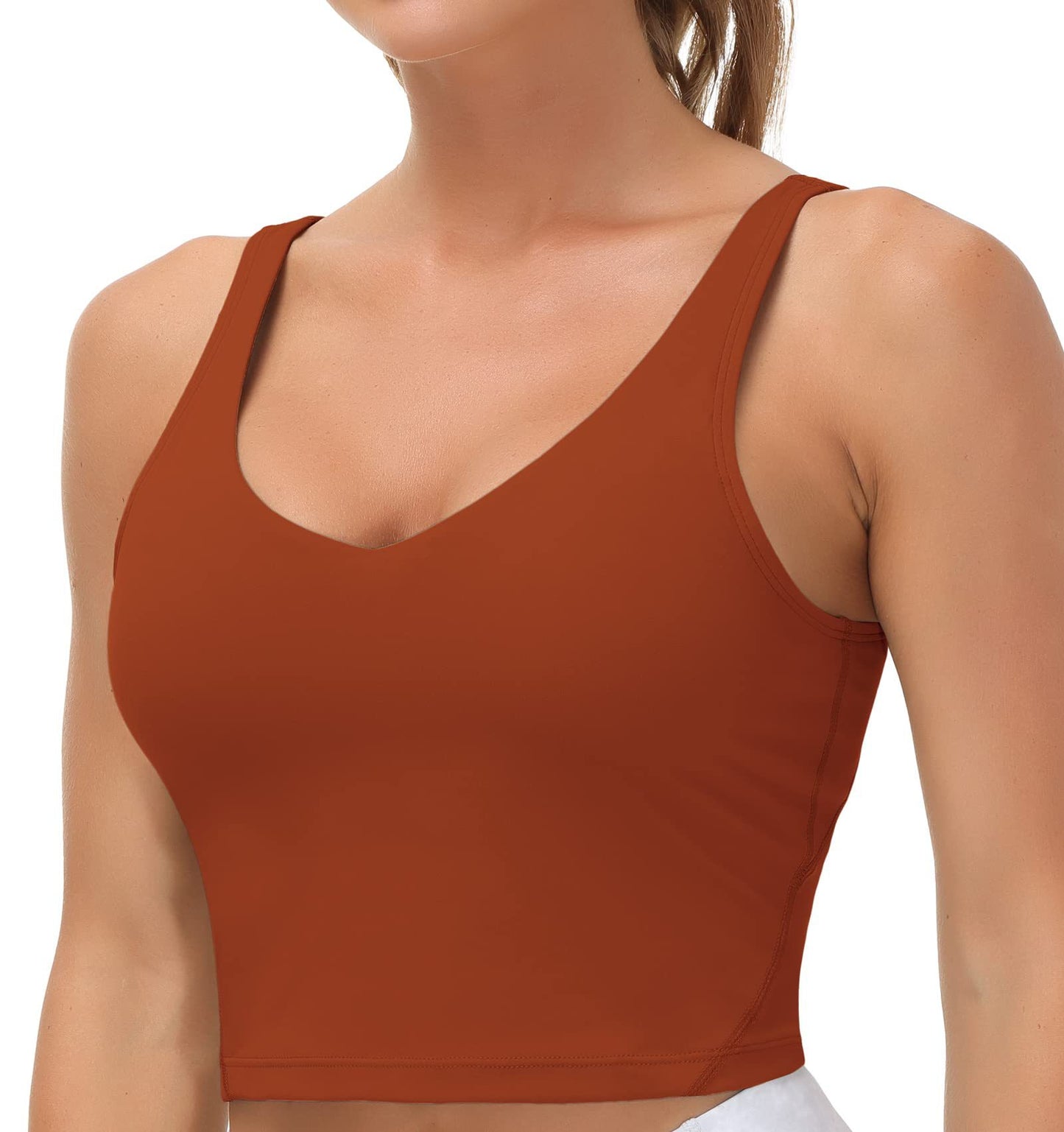 Women's Multi-color Chest Pad Breathable Shockproof Sports Workout Beauty Back Seamless Underwear