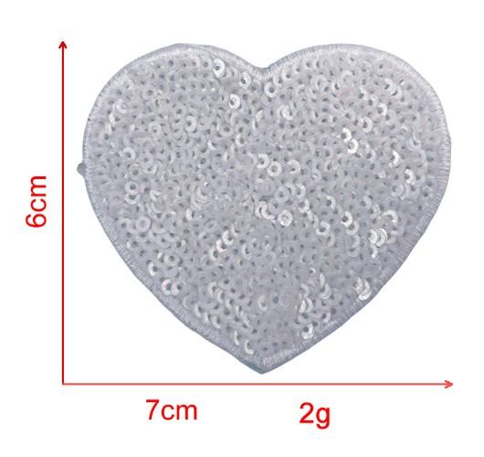 Sequin Love Embroidery Cloth Sticker Adhesive Accessories Decorations