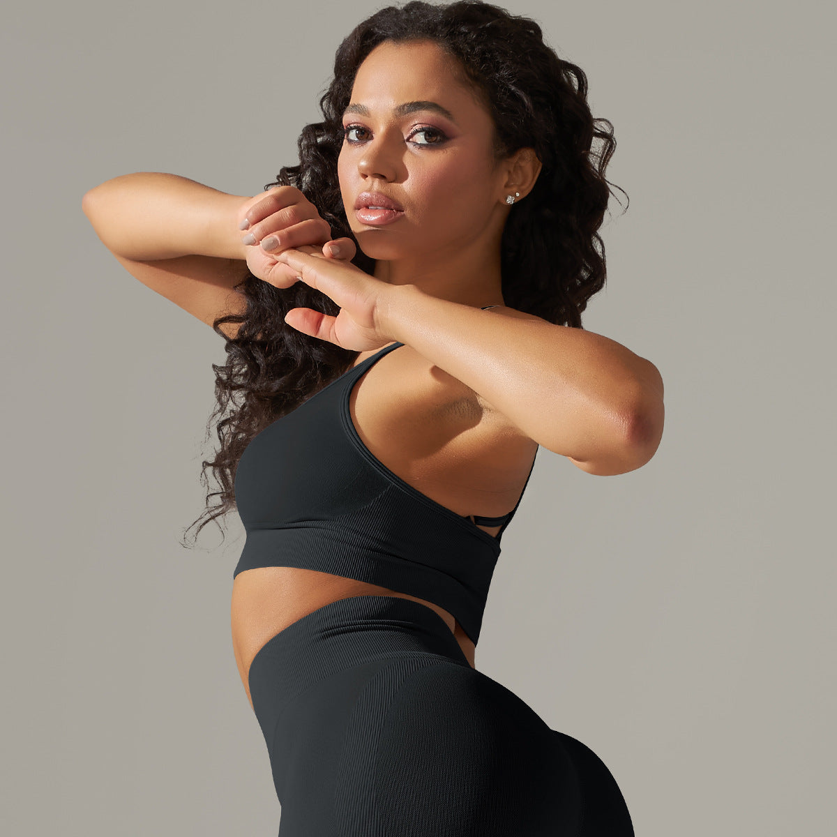 Seamless Knitted Beauty Back Yoga Clothes Running Workout Bra