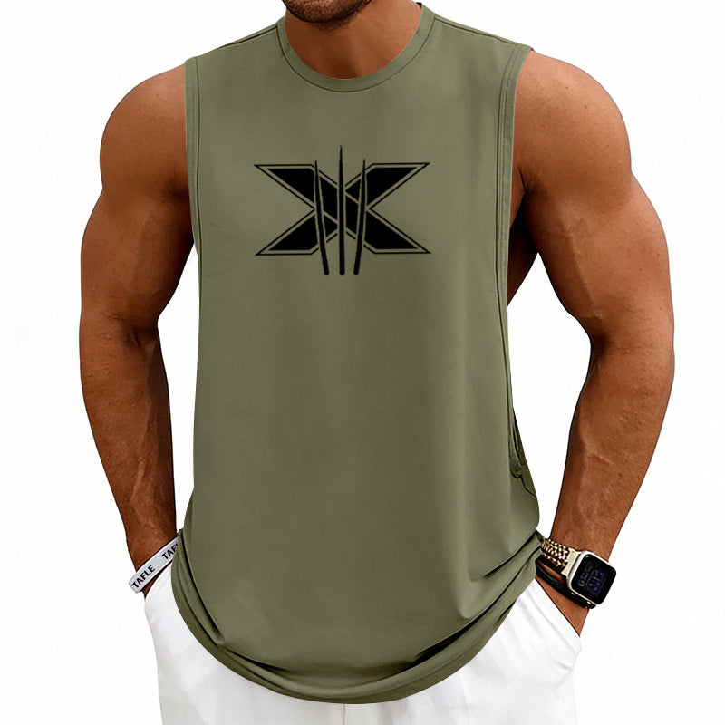 Summer Mens Muscle Fitness Workout Breathable Sleeveless Tank Top