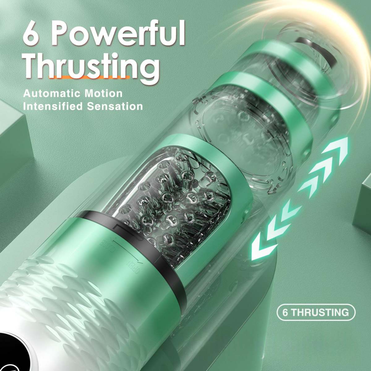 Red Diamond Fully Automatic Smart Male Masturbation Cup With Pulse And Telescoping Action Erotic Sex Toy