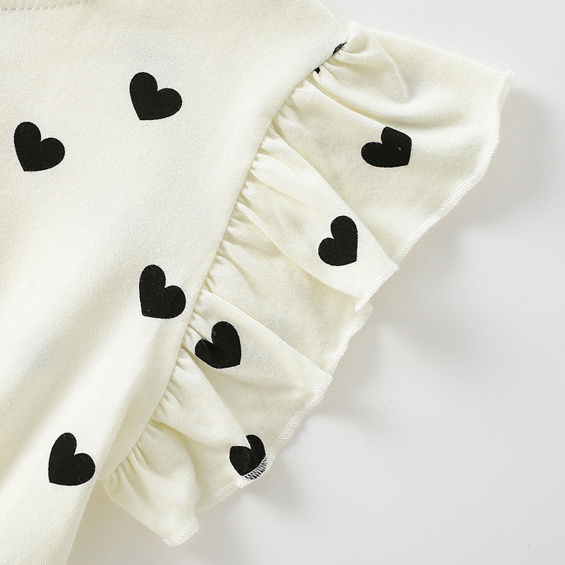 New Girls Dress Short-sleeved A-line Skirt