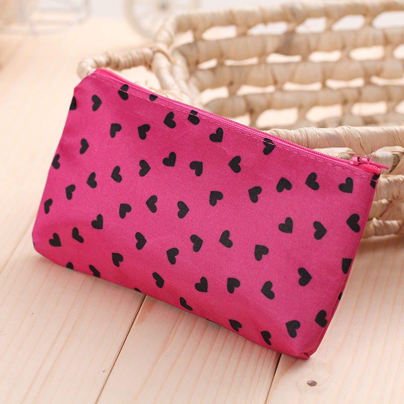 Cosmetic Bags, Small Korean-style Cosmetic Storage Bags, Heart-shaped Cosmetic Bags, Taobao Gifts, Hand-held Bags, Colorant Small Bags Wholesale