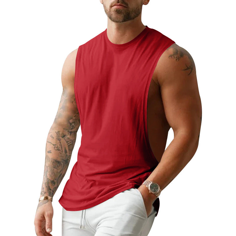 Men's Fitness Tank Top American-style Stretchy Sleeveless
