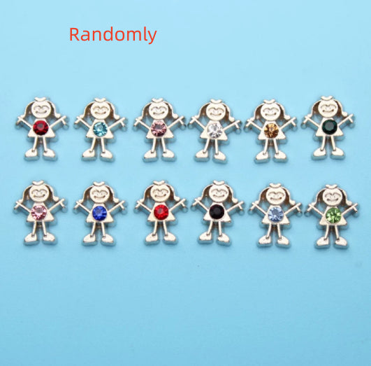 Alloy Rhinestone Small Accessories DIY Glass Photo Box