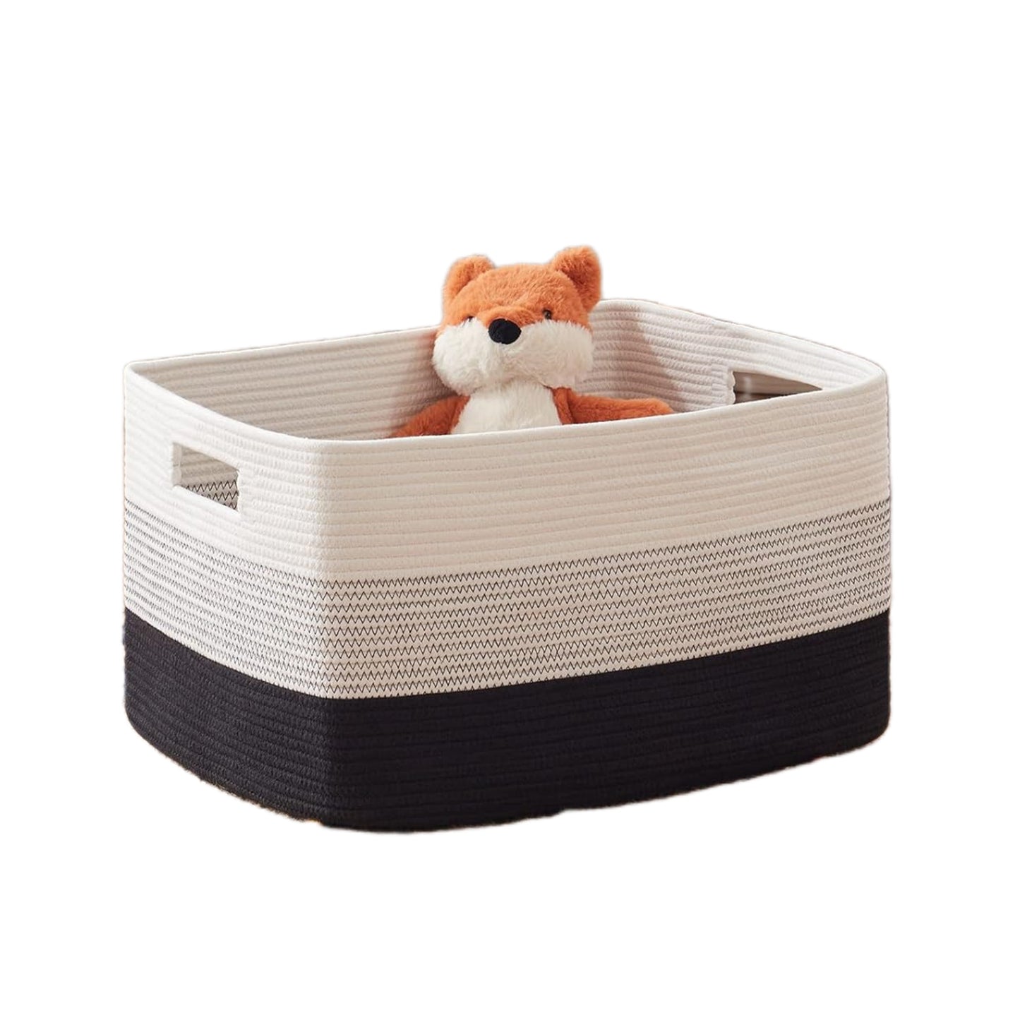 Cotton Rope Woven Home Laundry Basket Living Room Storage